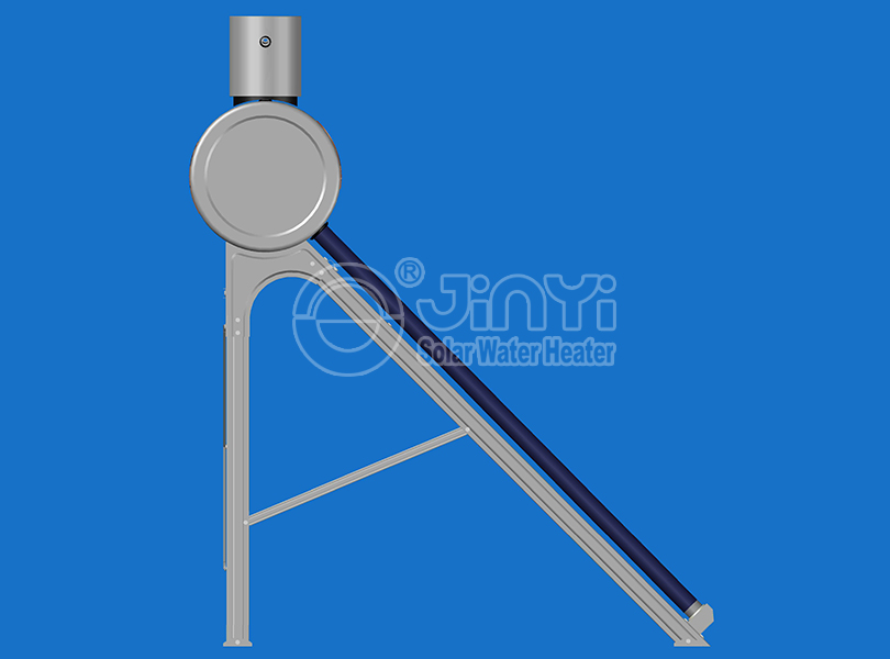Stainless Steel Solar Water Heater Left View